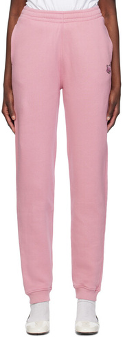 Розовые брюки для отдыха Bold Fox Head Maison Kitsune
