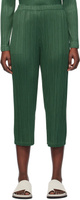 Декабрьские брюки зеленых цветов месяца Pleats Please Issey Miyake