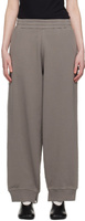 Серо-коричневые спортивные штаны с разрезами на подоле Mm6 Maison Margiela