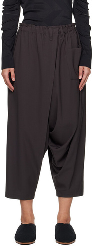 Серые базовые брюки с бесшовным низом 132 5. Issey Miyake, цвет Charcoal grey