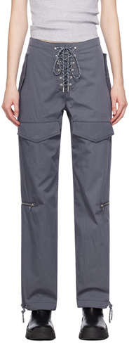 Серые походные брюки с карманами Dion Lee