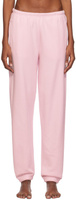 Классические брюки для бега из хлопкового флиса розового цвета Skims