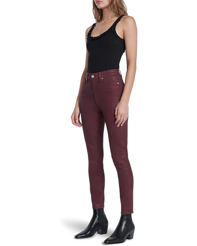 Джинсы 7 For All Mankind High-Waisted Ankle Skinny Faux Pocket in Ruby Rust, цвет Ruby Rust