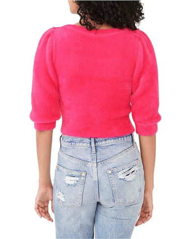 Свитер Free People Moonbeam 3/4 Puff Sleeve Pullover Pullover, цвет Raspberry Pop