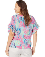 Топ Lilly Pulitzer Darlah Top, цвет Porto Blue Youve Been Spotted