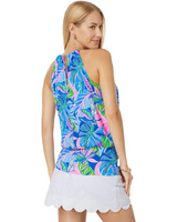Топ Lilly Pulitzer Bowen Top, цвет Blue Grotto Beleaf in Yourself