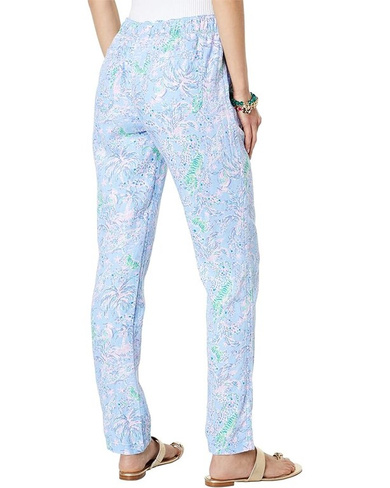 Брюки Lilly Pulitzer Taron Pants, цвет Blue Peri The Turtle Package