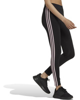 Брюки Adidas Loungewear Essentials 3-Stripes Leggings, цвет Black/Clear Pink