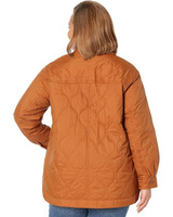 Куртка Madewell Plus Airpuff Shirt-Jacket, цвет Warm Coffee