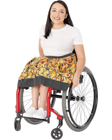 Юбка Creative Adaptive Clothing Georgina Gathered Front Skirt, цвет Butterfly Multi