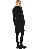 Пальто Avec Les Filles Wool Blend Moto Coat, черный