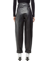 Брюки Proenza Schouler Lightweight Leather Exaggerated Pants, черный