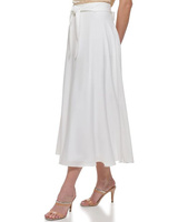 Юбка DKNY Belted Midi Skirt, белый