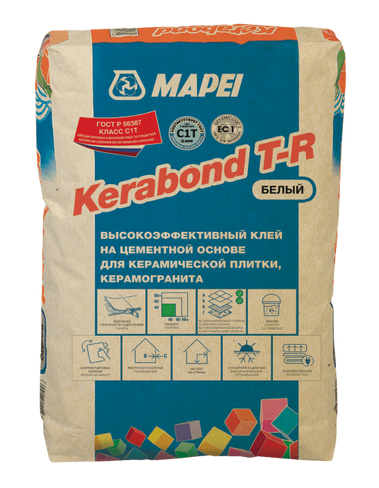 Клей для плитки Mapei Kerabond T-R белый (25кг)