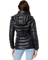 Куртка DKNY Short Hooded Packable Jacket, черный