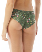 Низ бикини Vince Camuto Piccadilly Shirred Smooth Fit Bikini Bottoms, цвет Safari Green