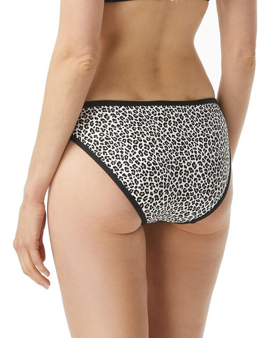 Низ бикини Michael Kors Mini Leopard Classic Bikini Bottoms, черный