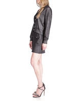Юбка Michael Kors Button Pocket Mini Skirt, черный
