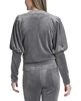 Куртка Juicy Couture Puff Sleeve Crop Jacket, цвет Steal A Look Grey