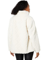 Куртка Kate Spade New York Single-Breasted Faux Fur Jacket, кремовый