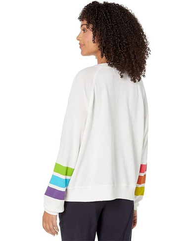 Толстовка Wildfox Rainbow Stripes Sommers Sweatshirt, цвет Vanilla