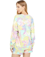 Толстовка SUNDRY Tropical Oversize Pull Over French Terry Sweatshirt, цвет Multicolor