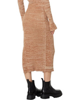 Юбка MONROW Cosmo Rib Sweater Midi Skirt, цвет Golden Brown