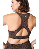 Бюстгальтер Sweaty Betty Super Soft Reversible Yoga Bra, цвет Brown leopard markings print Waln