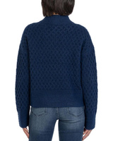 Свитер KUT from the Kloth Adah Pull-On Long Sleeve High Neck Sweater, темно-синий