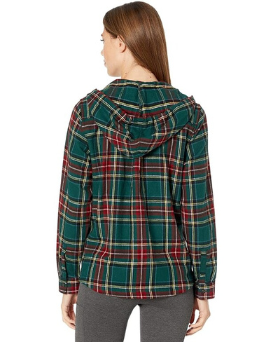 Худи L.L.Bean Scotch Plaid Flannel Relaxed Fit Hoodie, цвет Princess Mary