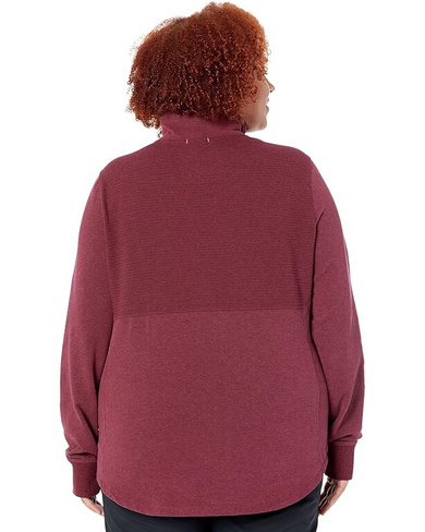 Пуловер L.L.Bean Plus Size Cozy Mixed Knits Pullover, цвет Deep Port Heather