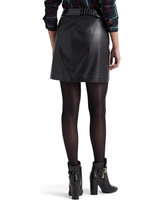 Юбка LAUREN Ralph Lauren Petite Leather Pencil Miniskirt, цвет Polo Black