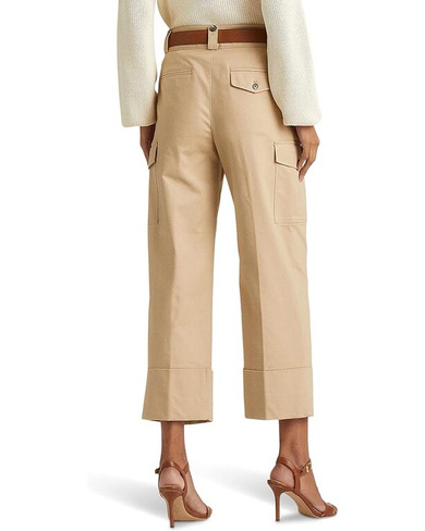 Брюки LAUREN Ralph Lauren Stretch Cotton Cropped Cargo Pants, цвет Birch Tan