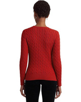 Свитер LAUREN Ralph Lauren Bullion Cable-Knit Cotton Sweater, цвет Martin Red