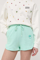 Хлопковые шорты Pinko, зеленый