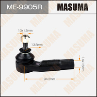 Рулевой наконечник RH Ford Fiesta 01-07/Fusion 02-12 "MASUMA"