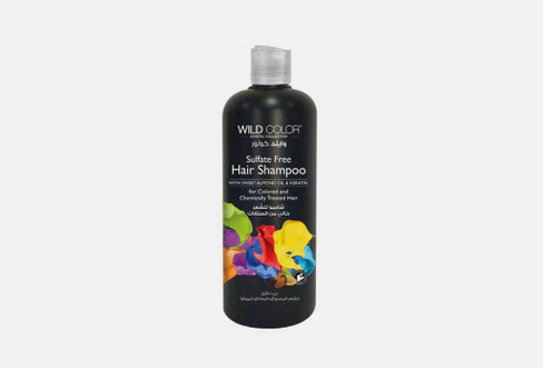 With almond oil for colored and damaged hair 500 мл Шампунь-уход для волос без сульфатов WILD COLOR