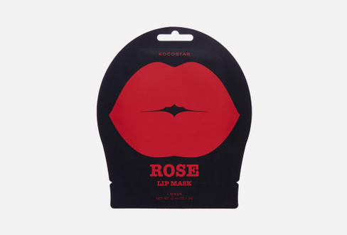 ROSE 1 шт Гидрогелевая маска для губ KOCOSTAR