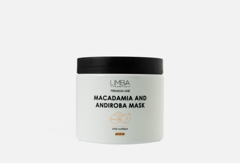 Premium Line Macadamia and Andiroba 490 г Питательная маска для волос LIMBA COSMETICS