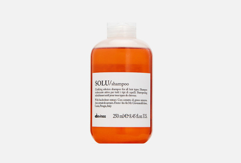 SOLU shampoo 250 мл Активно освежающий шампунь для глубокого очищения волос DAVINES