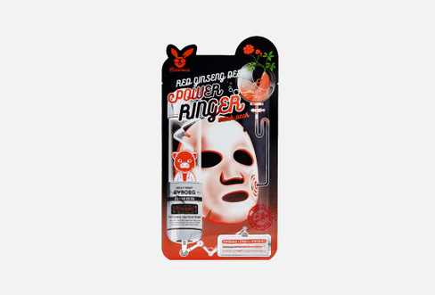 RED GINSENG DEEP POWER RINGER MASK PACK 1 шт Тканевая маска для лица ELIZAVECCA