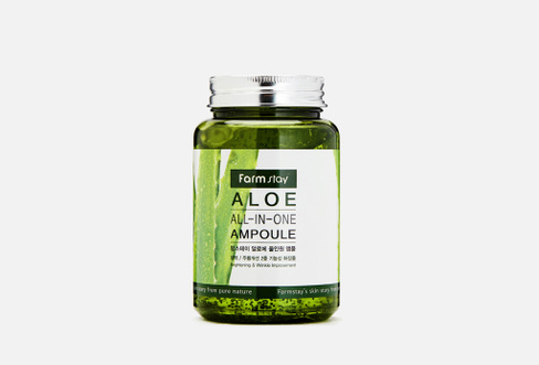 Aloe All-In-One Ampoule 250 мл Многофункциональная ампульная сыворотка FARM STAY