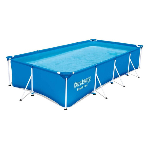 Каркасный бассейн Bestway Steel Pro, 400х211х81 см, синий (56405)