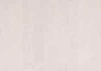Паркетная доска Befag Ясень Натур KIEV, жемчужно-белый лак 3-пол