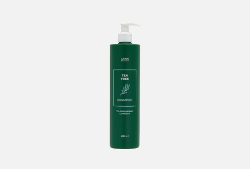 Tea tree shampoo 500 мл Тонизирующий шампунь для волос LAROS BEAUTY