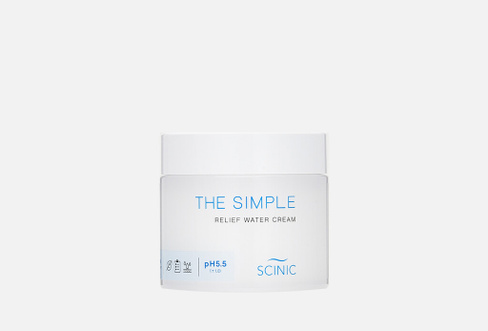 The Simple Relief Water Cream 80 мл Восстанавливающий крем для чувствительной кожи SCINIC