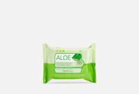 Aloe 120 мл Очищающие увлажняющие салфетки с экстрактом алоэ 30 штук FARM STAY