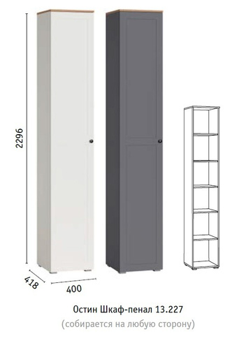 Шкаф - пенал Остин (МФ Моби, г Нижний Новгород)