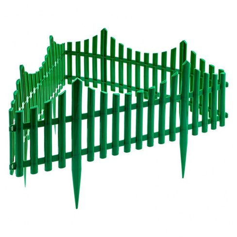 Забор декоративный "Гибкий", 24 х 300 см, зеленый Россия, Palisad