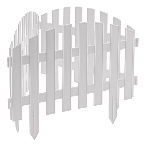 Забор декоративный "Винтаж", 28 х 300 см, белый Россия, Palisad